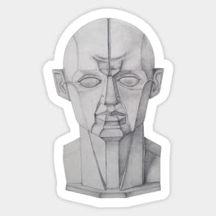 Art of anatomy, Head structure, Sculpture drawing Sticker